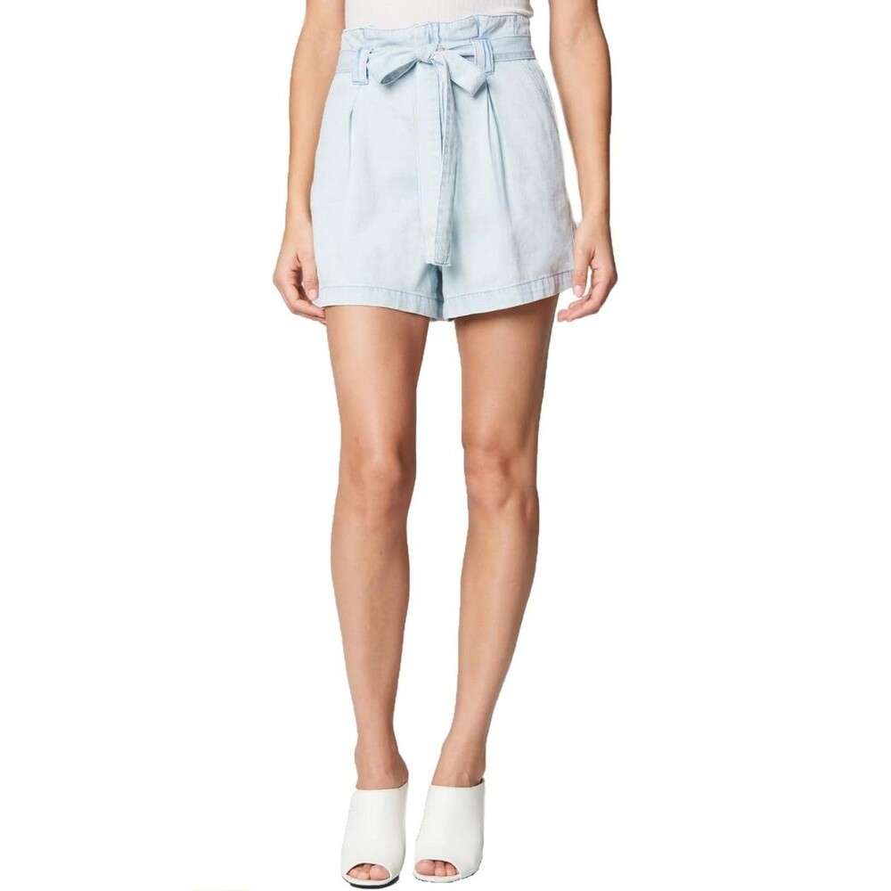 NWT BLANKNYC Women’s Light Wash Paperbag Shorts Size 31 100% Cotton Summer